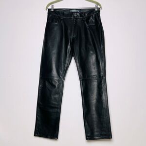 Gap Vintage Genuine Leather Straight Fit Pants 33W x 32H